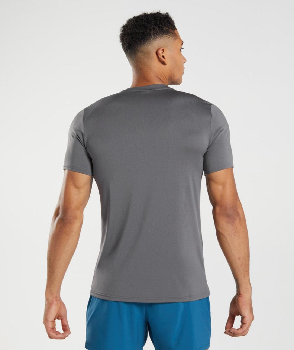 T Shirts Gymshark Arrival Hombre Gris | CO 3293BEX